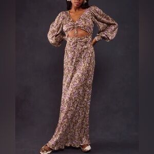 chinese dress ladies For Love & Lemons Wynne Maxi Dress  Mikinola